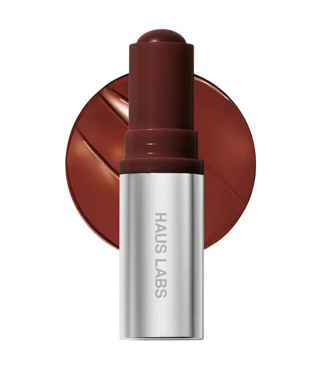 HAUS LABS Color Fuse Longwear Hydrating Glassy Lip + Cheek Blush Balm Stick