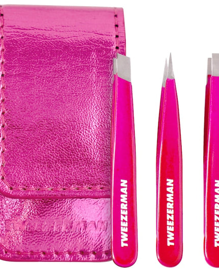 TWEEZERMAN Micro Mini Pink Perfection Tweezer Set