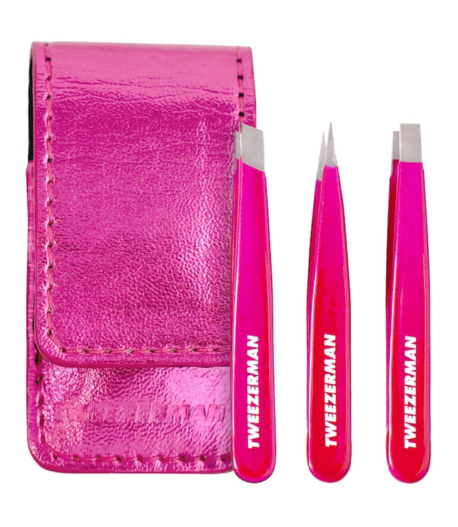 TWEEZERMAN Micro Mini Pink Perfection Tweezer Set