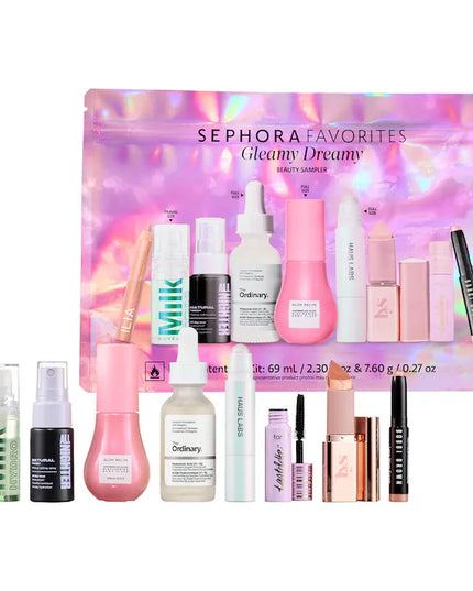 Sephora Favorites 
Gleamy Dreamy Makeup and Skincare Value Set