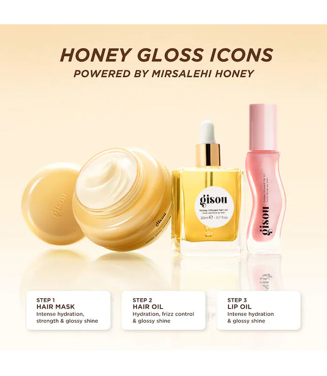 Gisou 
Honey Glow Icons Hair & Lip Set