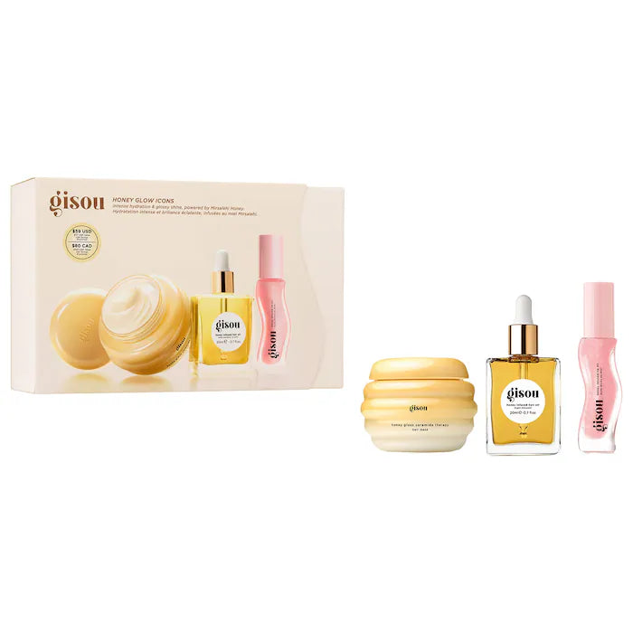 Gisou - Honey Glow Icons Hair & Lip Set