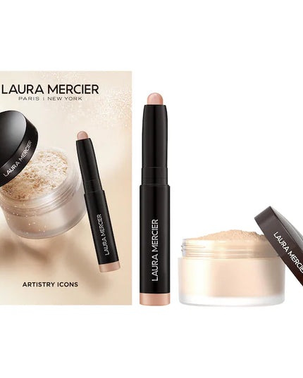 Laura Mercier Mini Artistry Icons Loose Powder and Eyeshadow Set