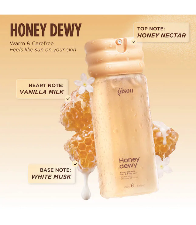 Gisou Honey Dewy Honey Infused Hair & Body Mist