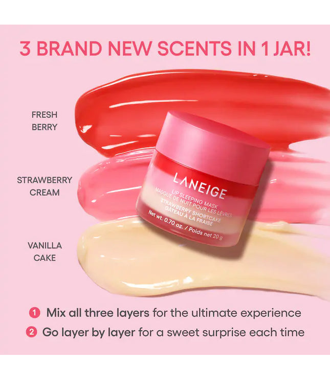 LANEIGE Berry Sweet Lip Treatment Minis Trio Set