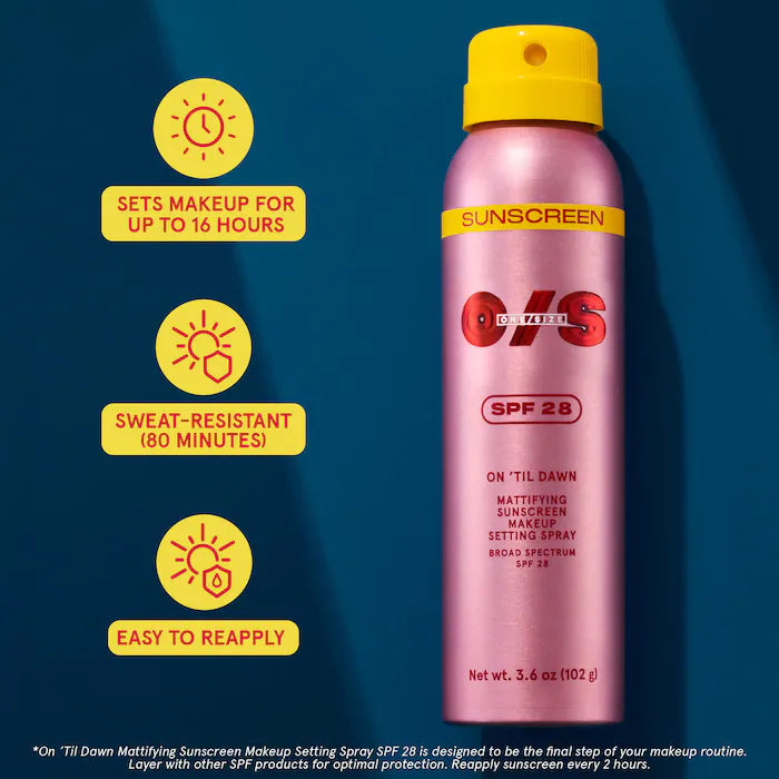 ONE/SIZE by Patrick Starrr - On 'Til Dawn Mattifying Sunscreen Makeup Setting Spray SPF 28