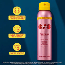 ONE/SIZE by Patrick Starrr - On 'Til Dawn Mattifying Sunscreen Makeup Setting Spray SPF 28