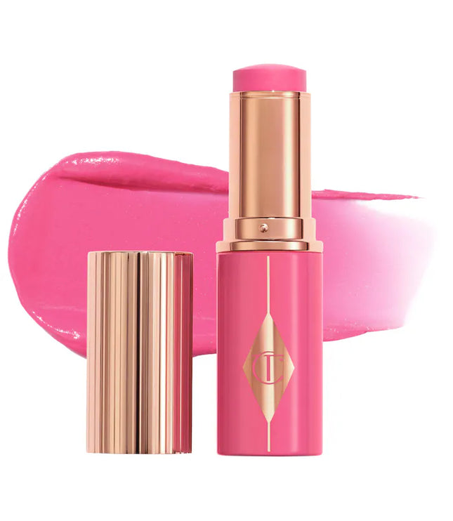 Charlotte Tilbury Unreal Lip + Cheek Glow Blush Stick with Hyaluronic Acid