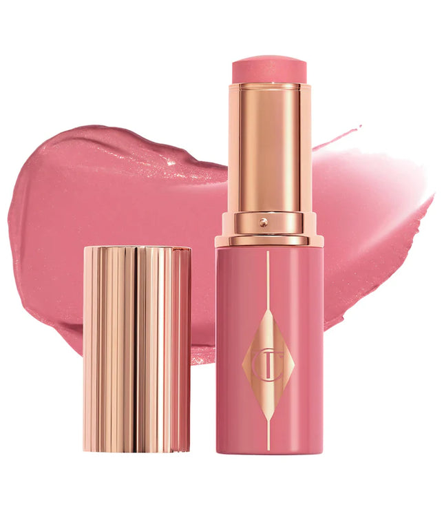 Charlotte Tilbury Unreal Lip + Cheek Glow Blush Stick with Hyaluronic Acid