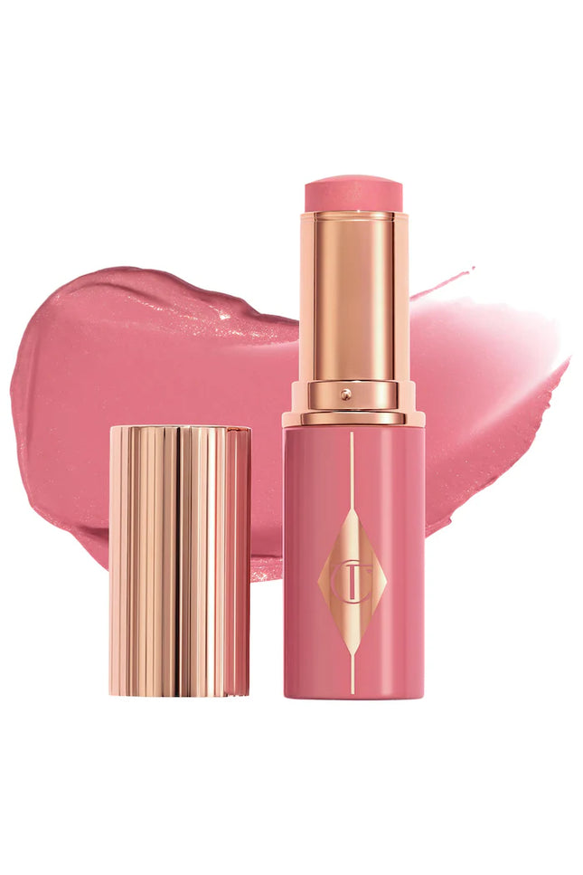 Charlotte Tilbury Unreal Lip + Cheek Glow Blush Stick with Hyaluronic Acid
