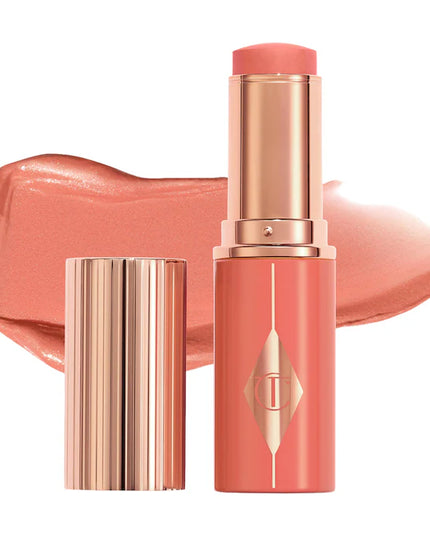 Charlotte Tilbury Unreal Lip + Cheek Glow Blush Stick with Hyaluronic Acid
