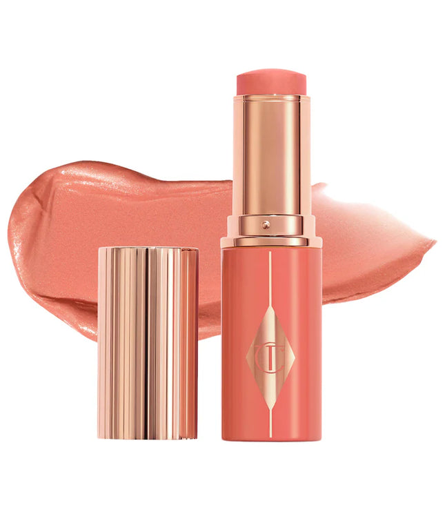 Charlotte Tilbury Unreal Lip + Cheek Glow Blush Stick with Hyaluronic Acid
