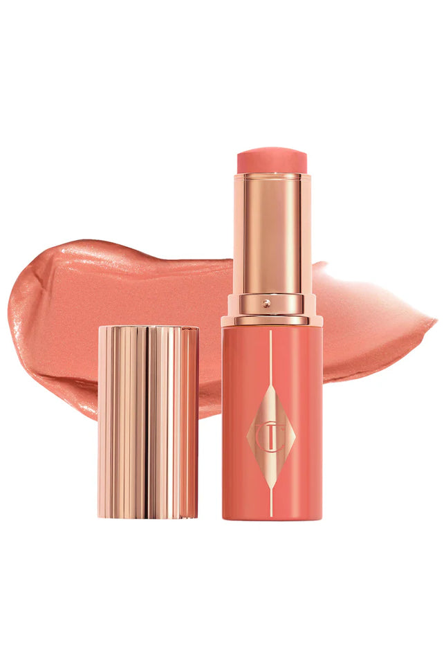 Charlotte Tilbury Unreal Lip + Cheek Glow Blush Stick with Hyaluronic Acid