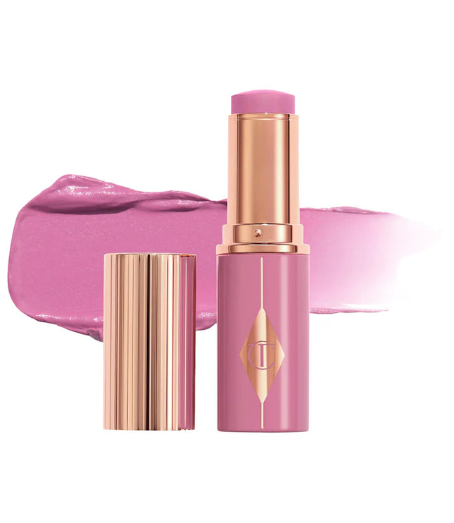 Charlotte Tilbury Unreal Lip + Cheek Glow Blush Stick with Hyaluronic Acid
