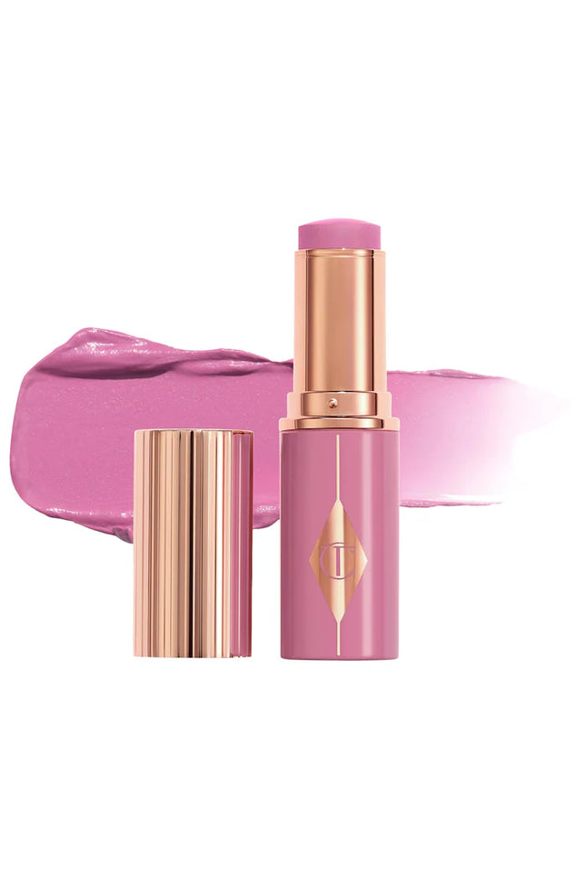 Charlotte Tilbury Unreal Lip + Cheek Glow Blush Stick with Hyaluronic Acid