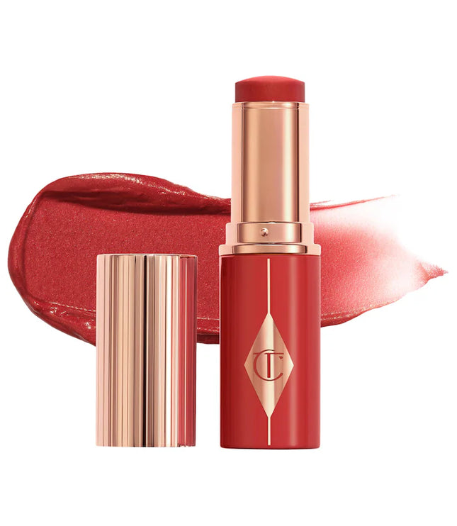Charlotte Tilbury Unreal Lip + Cheek Glow Blush Stick with Hyaluronic Acid