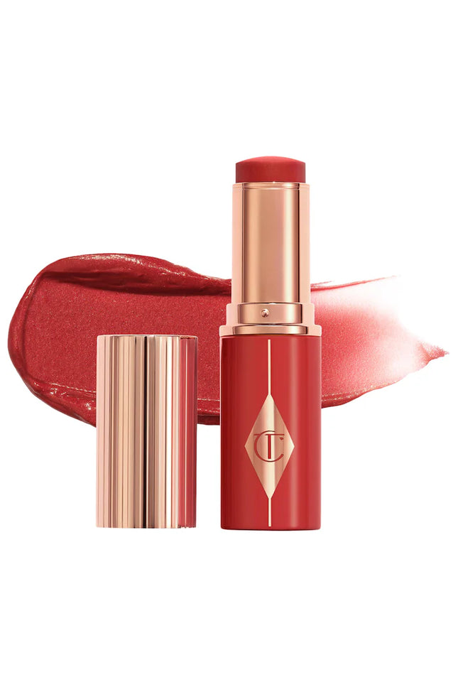 Charlotte Tilbury Unreal Lip + Cheek Glow Blush Stick with Hyaluronic Acid