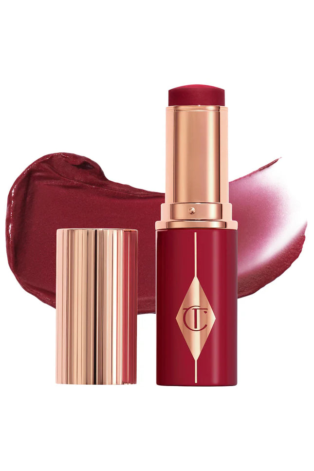 Charlotte Tilbury Unreal Lip + Cheek Glow Blush Stick with Hyaluronic Acid