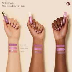 Rare Beauty by Selena Gomez 
Violet Faves Mini Cheek and Lip Trio Makeup Gift Set