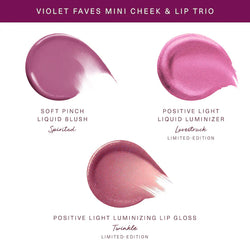 Rare Beauty by Selena Gomez 
Violet Faves Mini Cheek and Lip Trio Makeup Gift Set