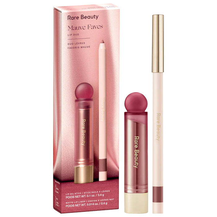 Rare Beauty by Selena Gomez 
Mauve Faves Lip Duo Makeup Gift Set