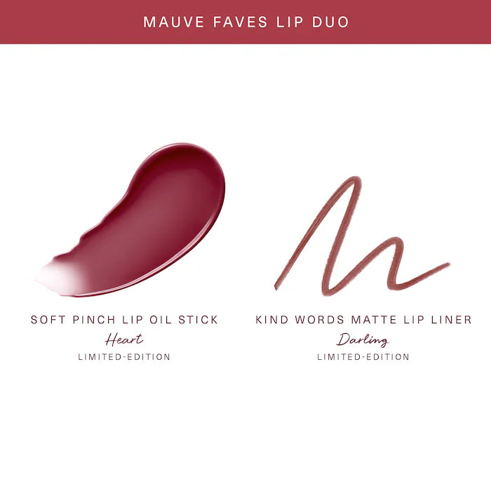 Rare Beauty by Selena Gomez 
Mauve Faves Lip Duo Makeup Gift Set