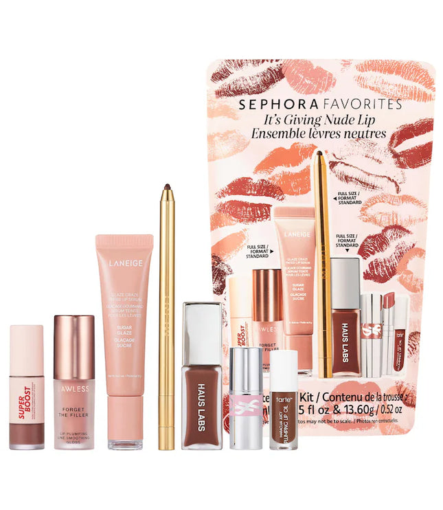 Sephora Favorites It's Giving Nude Lip Makeup Value Set
