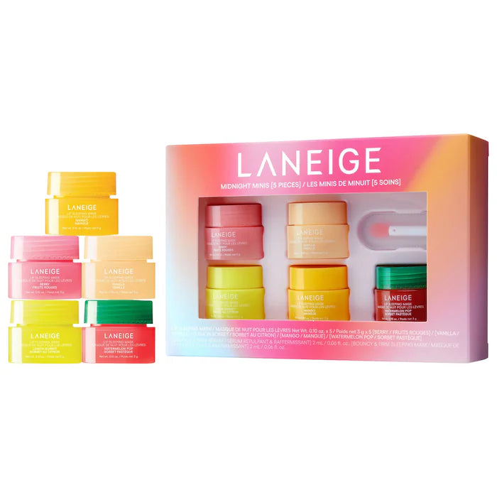 LANEIGE - Midnight Minis Hydrating Lip Sleeping Mask Treatment 5 pc. Gift Set