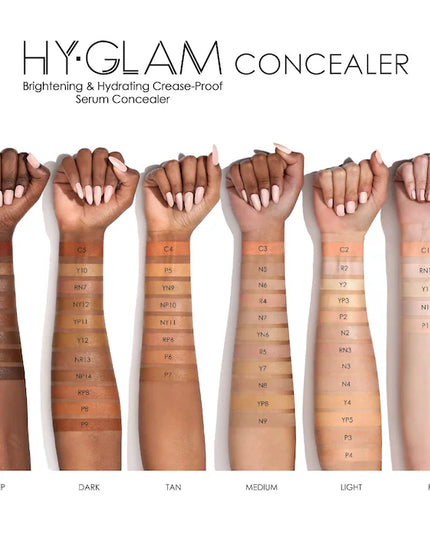 NATASHA DENONA Hy-Glam Brightening & Hydrating Medium to Full Coverage Crease Proof Serum Concealer