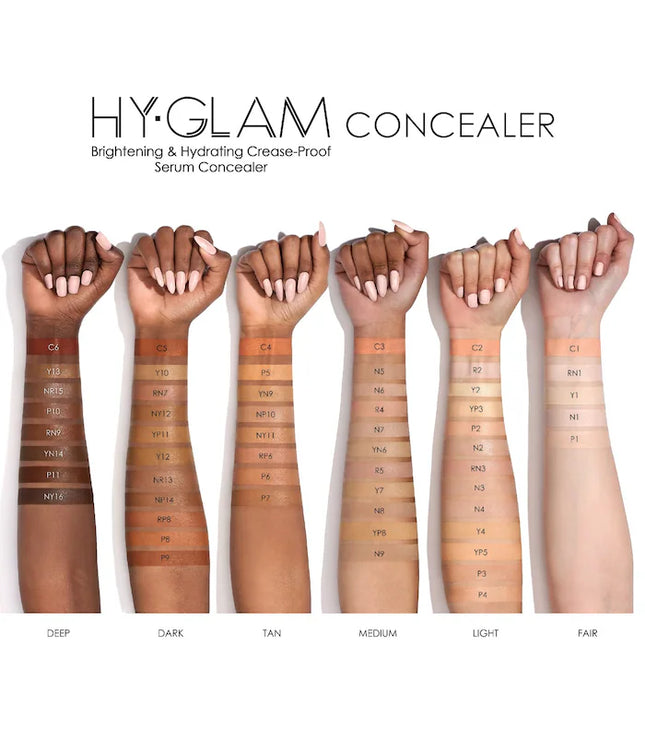 NATASHA DENONA Hy-Glam Brightening & Hydrating Medium to Full Coverage Crease Proof Serum Concealer