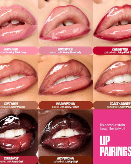 HUDA BEAUTY Faux Filler Ultra-Hydrating Tinted Jelly Lip Oil