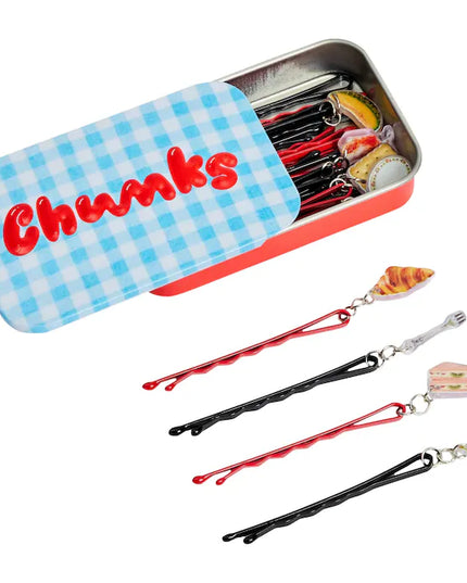 Chunks Picnic Hair Bobby Pins with Charms