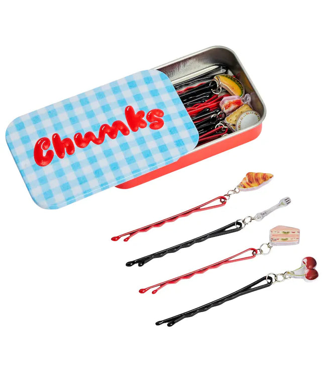 Chunks Picnic Hair Bobby Pins with Charms