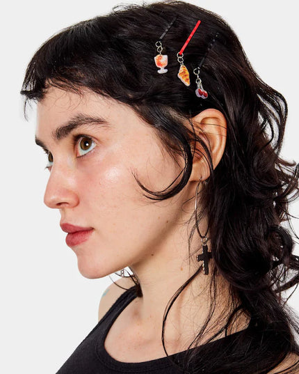 Chunks Picnic Hair Bobby Pins with Charms