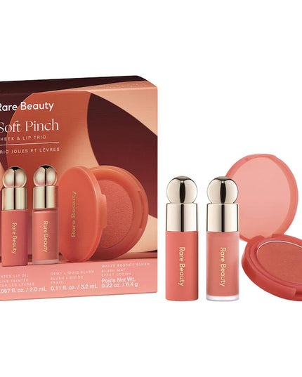 Rare Beauty by Selena Gomez 
Soft Pinch Cheek & Lip Trio Makeup Gift Set
