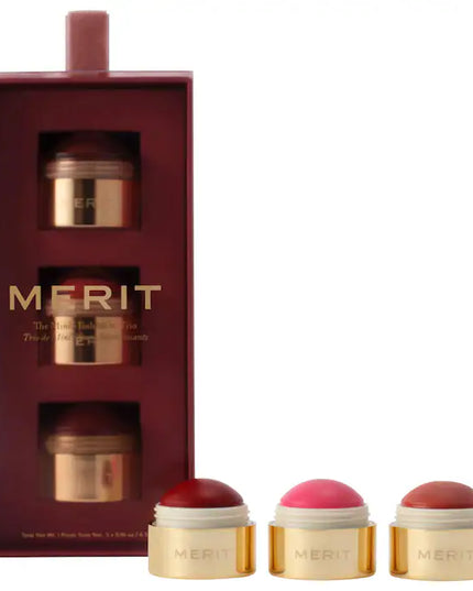 MERIT 
The Mini Flush Blush Balm Trio