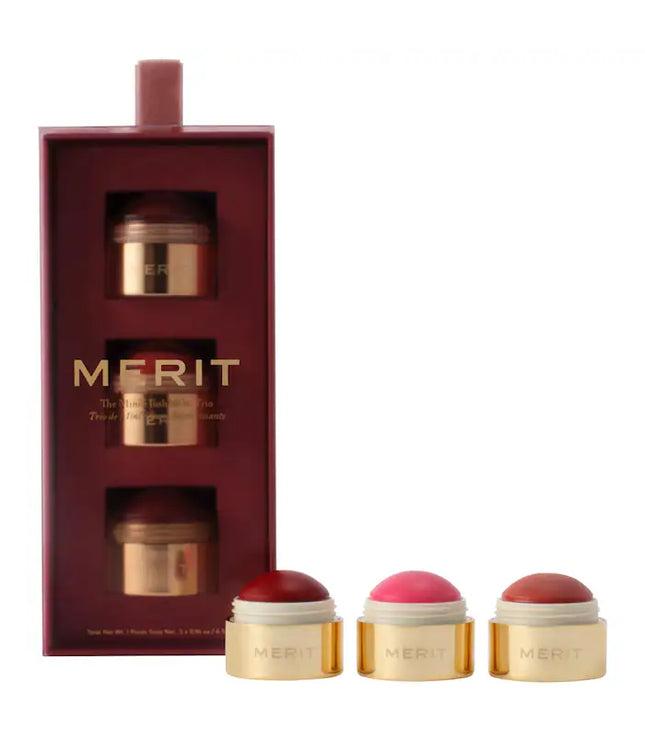 MERIT 
The Mini Flush Blush Balm Trio