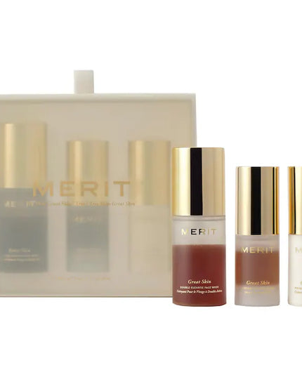 MERIT Mini Great Skin Skincare Essentials Gift Set