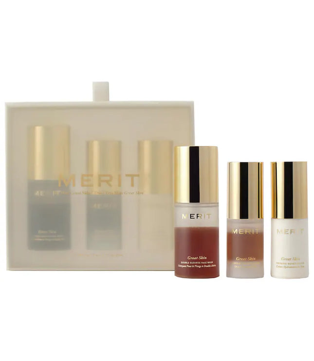 MERIT Mini Great Skin Skincare Essentials Gift Set
