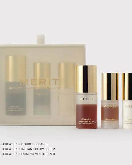 MERIT Mini Great Skin Skincare Essentials Gift Set