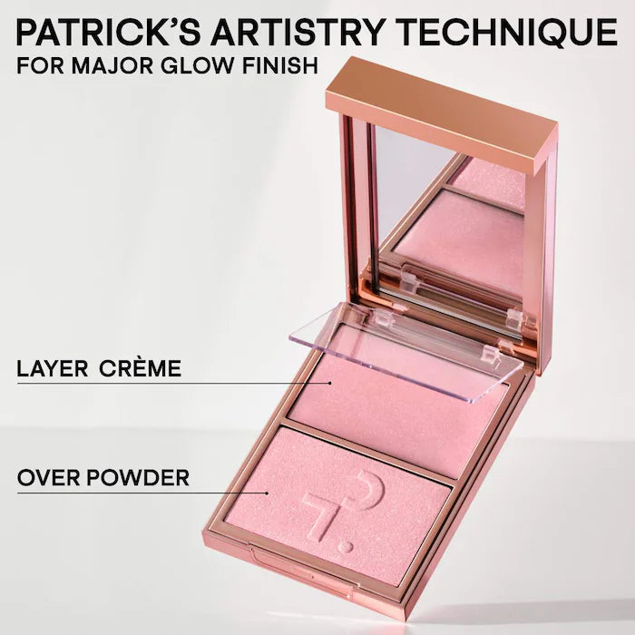 Patrick Ta - Major Glow Crème & Powder Light Reflecting Translucent Highlighter Duo
