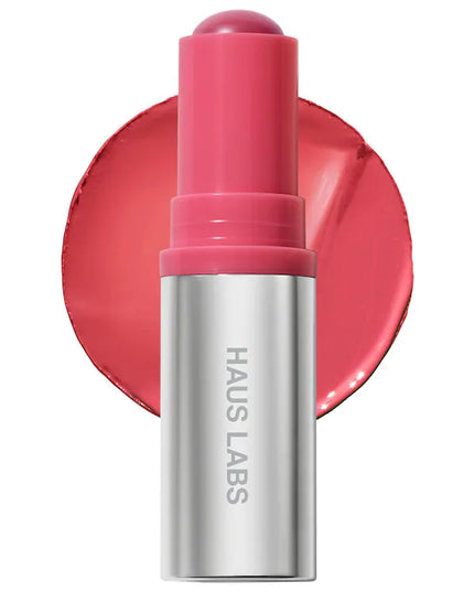 HAUS LABS Color Fuse Longwear Hydrating Glassy Lip + Cheek Blush Balm Stick