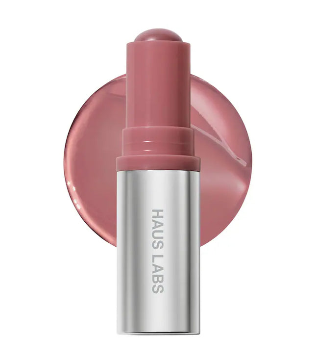 HAUS LABS Color Fuse Longwear Hydrating Glassy Lip + Cheek Blush Balm Stick