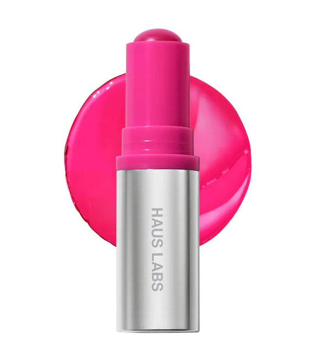 HAUS LABS Color Fuse Longwear Hydrating Glassy Lip + Cheek Blush Balm Stick