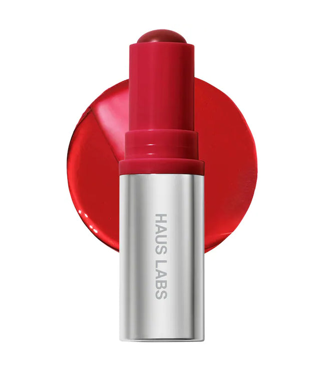 HAUS LABS Color Fuse Longwear Hydrating Glassy Lip + Cheek Blush Balm Stick