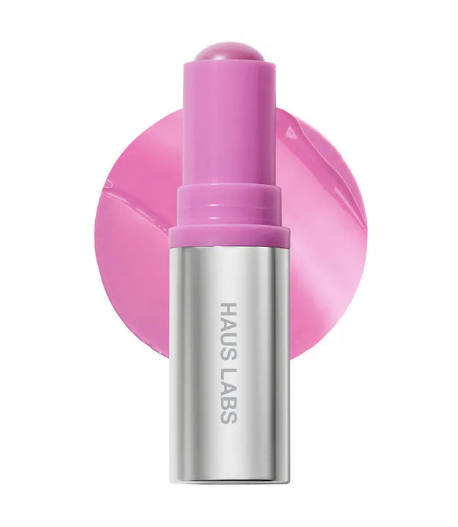 HAUS LABS Color Fuse Longwear Hydrating Glassy Lip + Cheek Blush Balm Stick