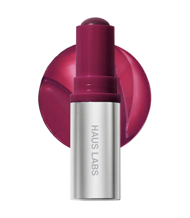 HAUS LABS Color Fuse Longwear Hydrating Glassy Lip + Cheek Blush Balm Stick