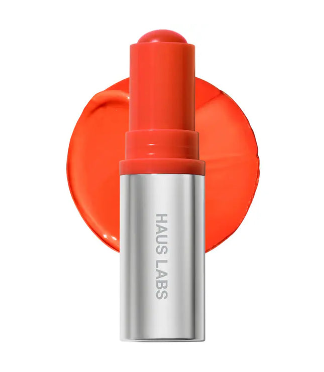 HAUS LABS Color Fuse Longwear Hydrating Glassy Lip + Cheek Blush Balm Stick