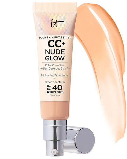IT Cosmetics CC+ Nude Glow Lightweight Foundation + Glow Serum with SPF 40 and Niacinamide