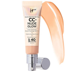 IT Cosmetics CC+ Nude Glow Lightweight Foundation + Glow Serum with SPF 40 and Niacinamide